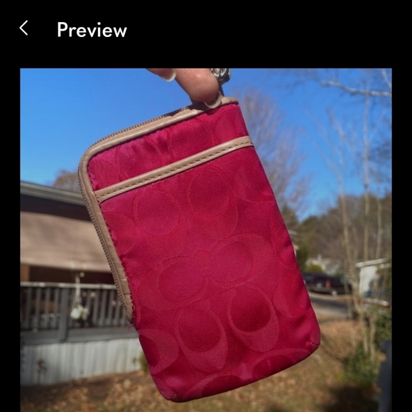 COACH wristlet - Picture 3 of 7